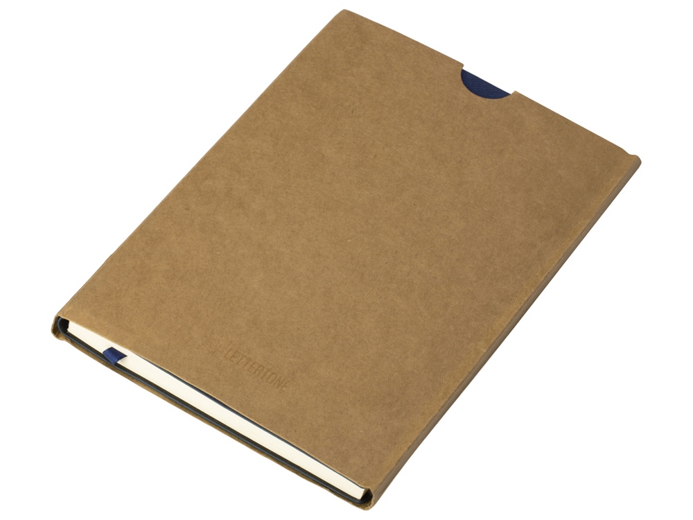 Бизнес блокнот Supreme с вставкой из софт-тача, гибкая обложка, 128 листов, синий-10