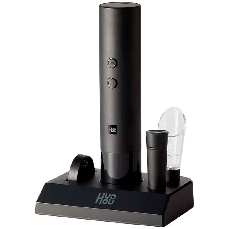 Винный набор HuoHou Electric Wine Bottle Opener 5 in 1, черный-0