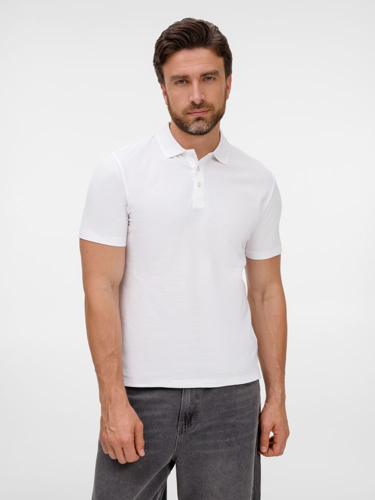 Рубашка поло унисекс Tervise, белая-0