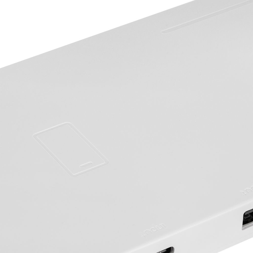 Станция беспроводной зарядки с часами fullStack, белая-3