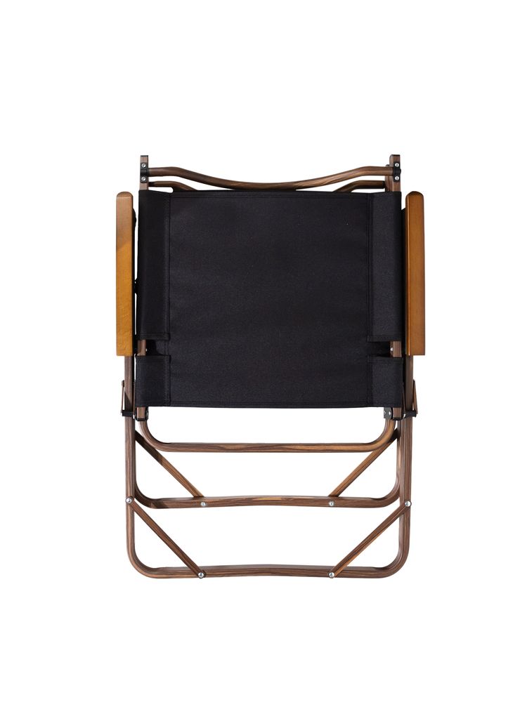 Стул MW02 складной, черный, темное дерево-2