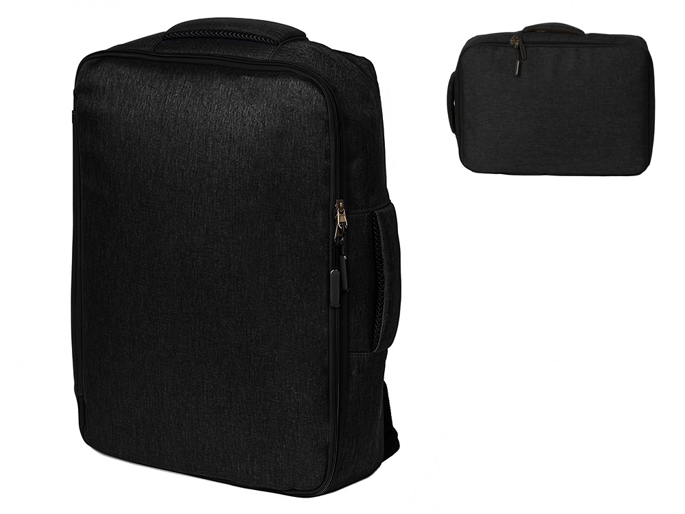 Рюкзак-трансформер Turnover, черный-0