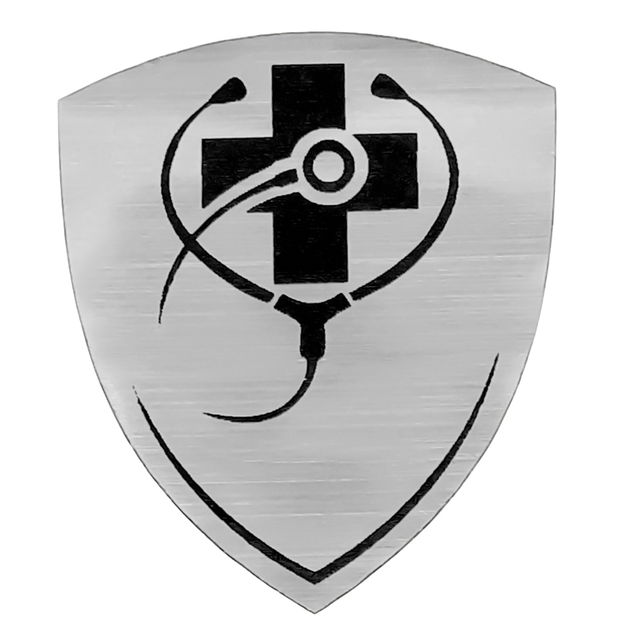 Шильд-наклейка медицина, Серебристый-0