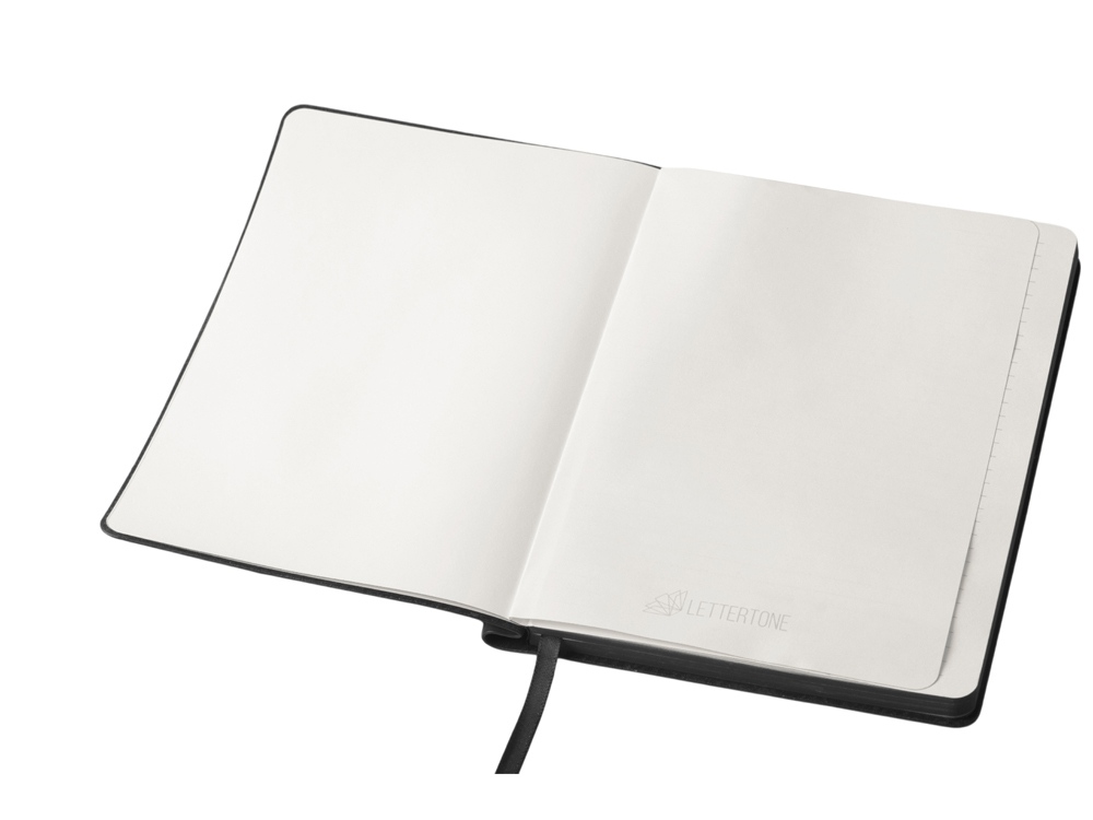 Блокнот А5 Notepeno Max, 96 листов 80 гр/м2 белой FSC бумаги, черный-5