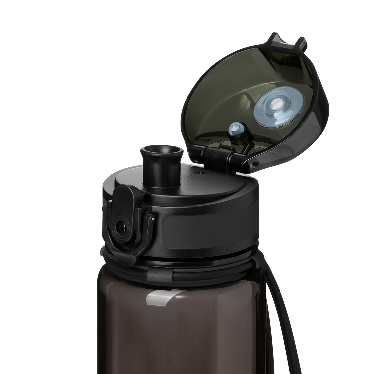 Бутылка для воды Комо (Como), черная-5