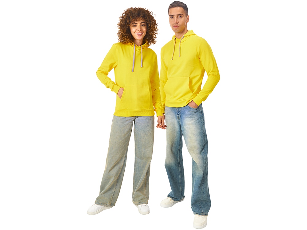 Толстовка унисекс Stream с капюшоном, жёлтый-5