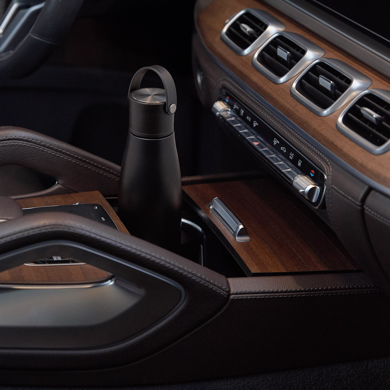 Термобутылка вакуумная герметичная Боска (Bosca), черная-7