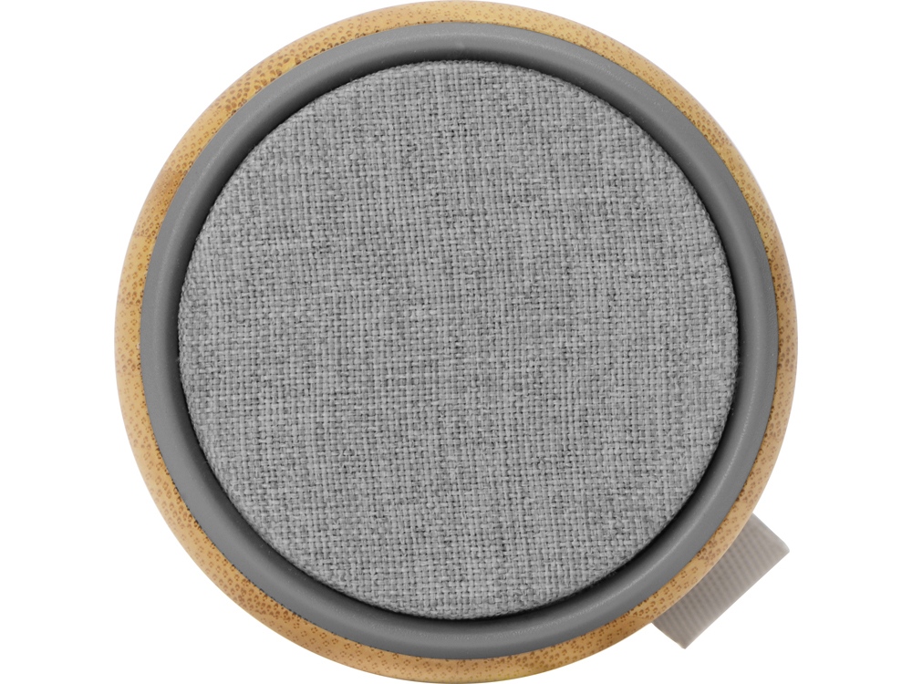 Портативная колонка из бамбука Bongo, натуральный-6