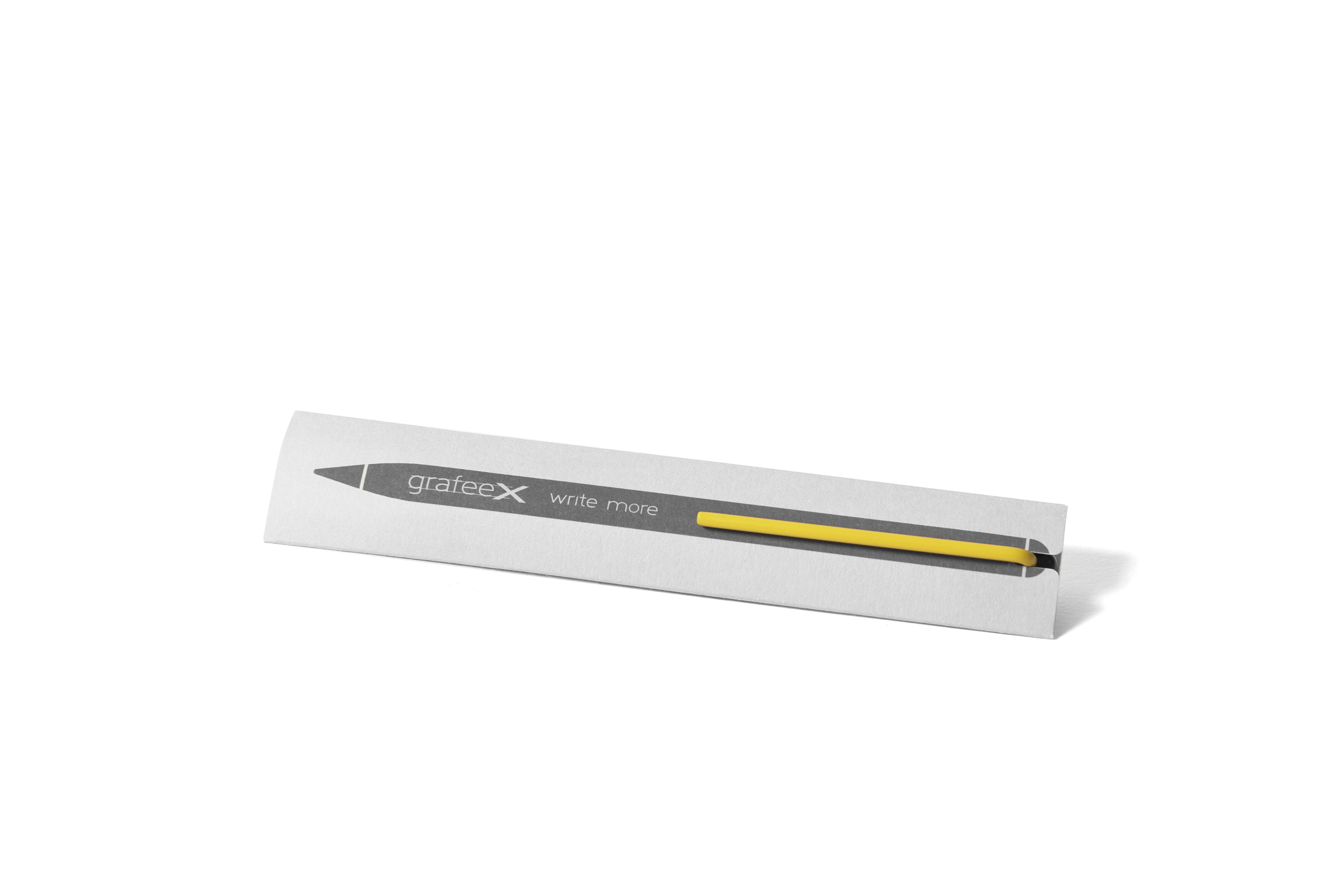 Карандаш Pininfarina GrafeeX с желтым клипом в чехле из переработанной кожи-17
