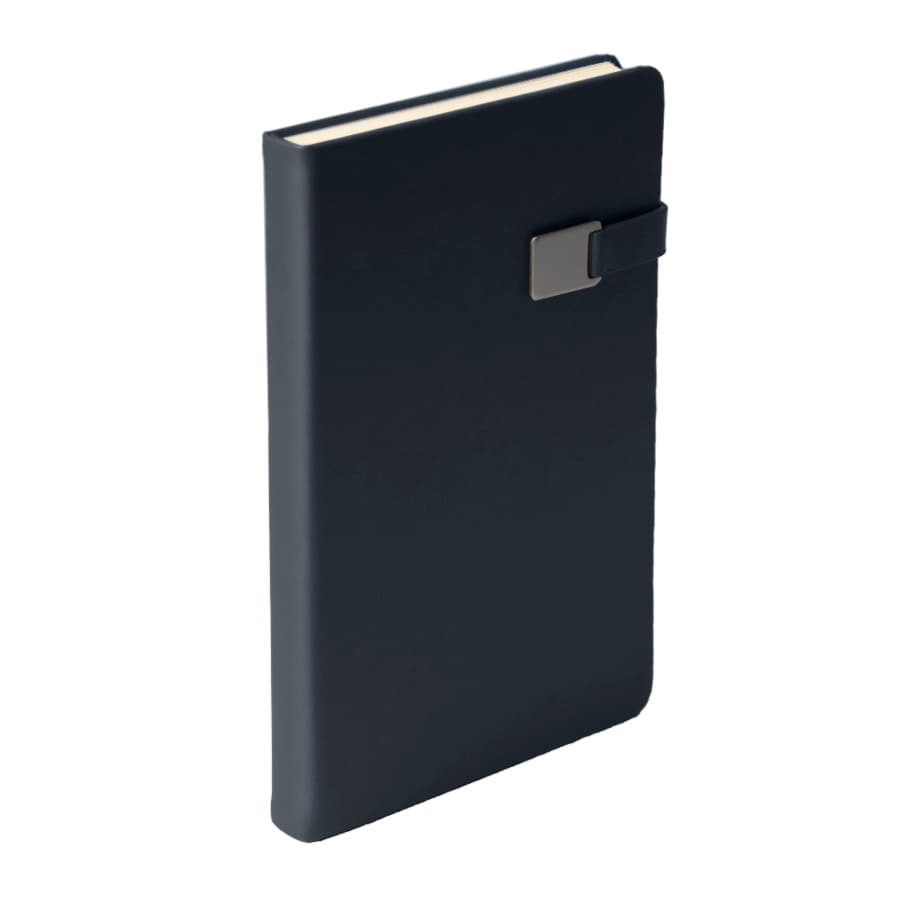 Ежедневник недатированный Spirit , формат А5, в линейку, темно-синий-3