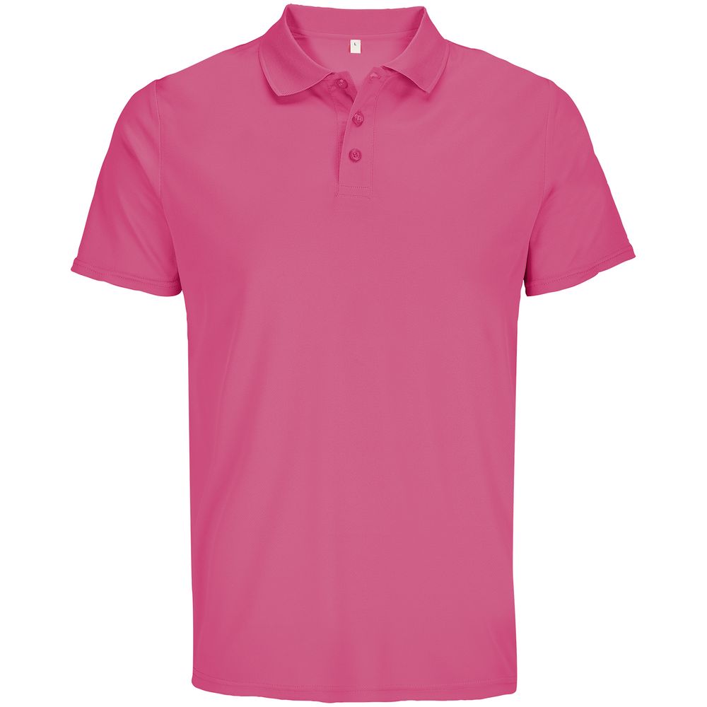 Рубашка поло унисекс Pitcher, розовая (ribbon pink)-0