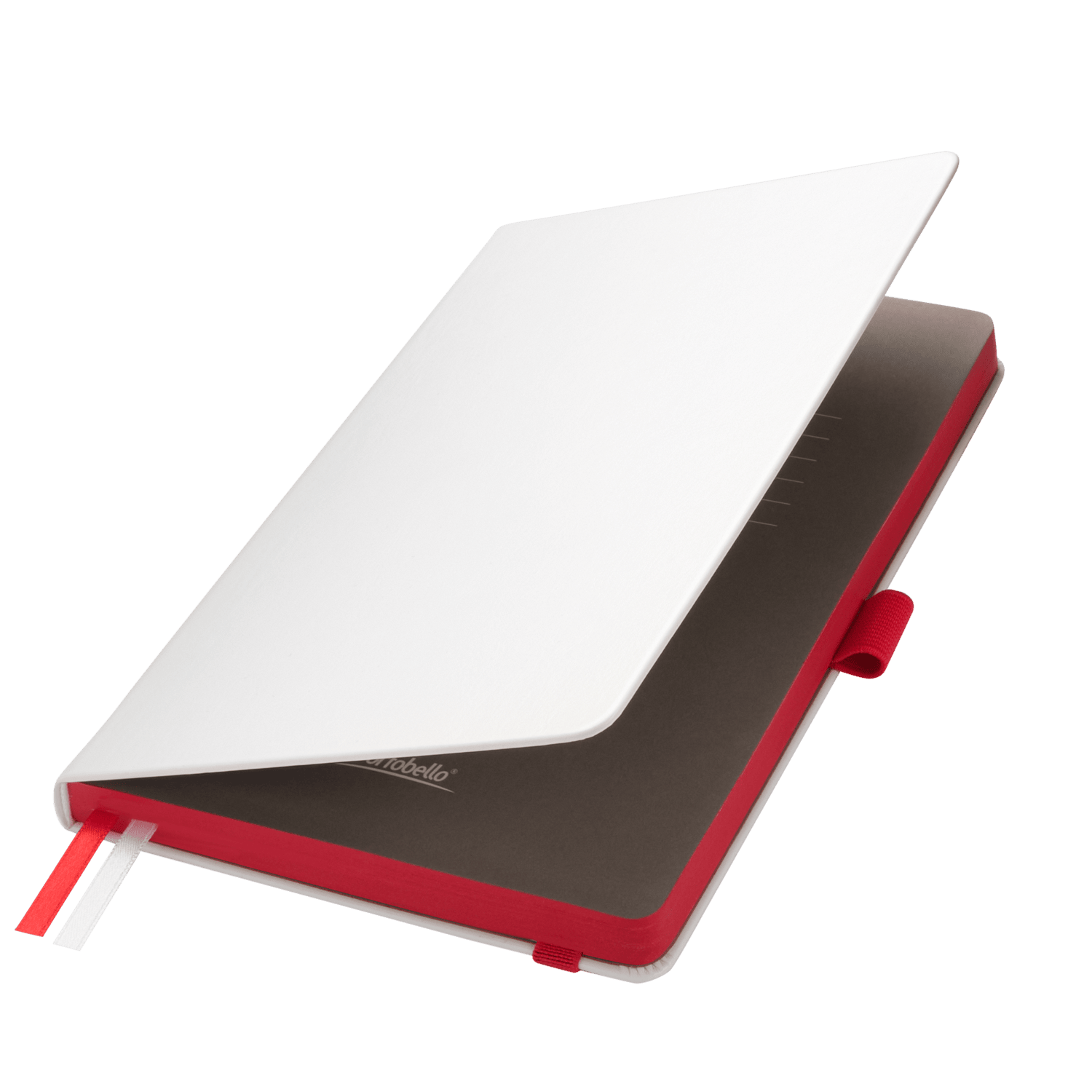 Ежедневник Arctic недатированный, белый/красный-1