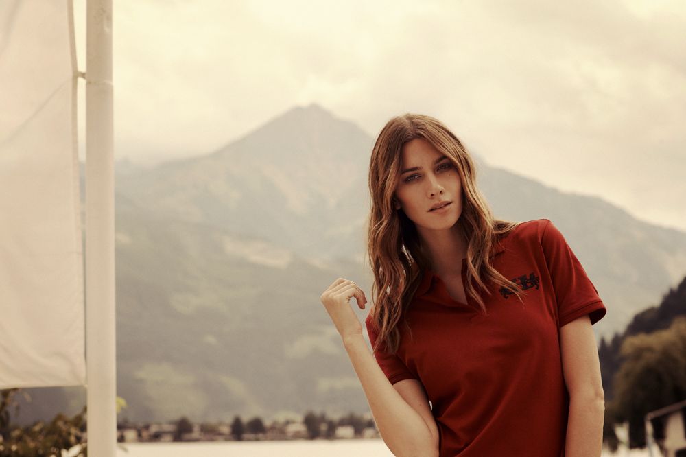 Рубашка поло стретч женская Albatross, черная-1