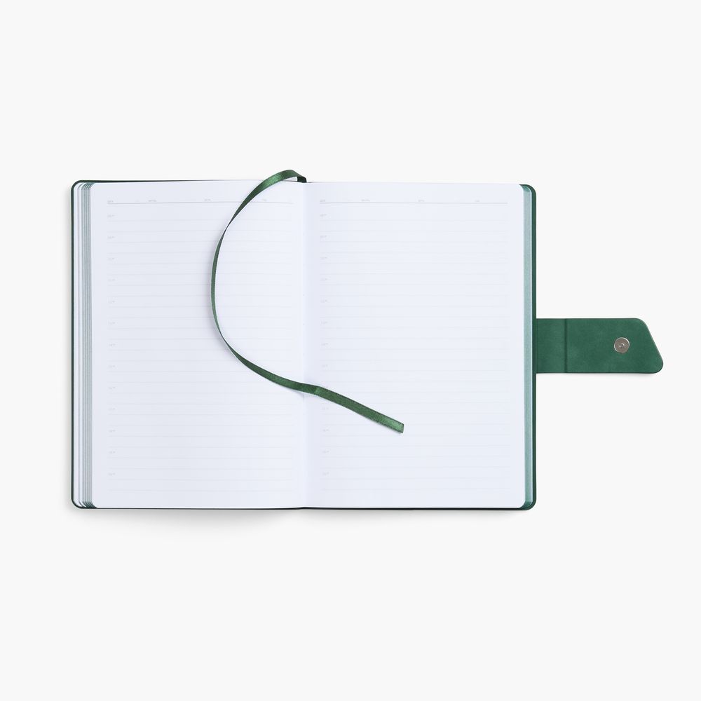 Ежедневник Boom, недатированный, черный с зеленым-4