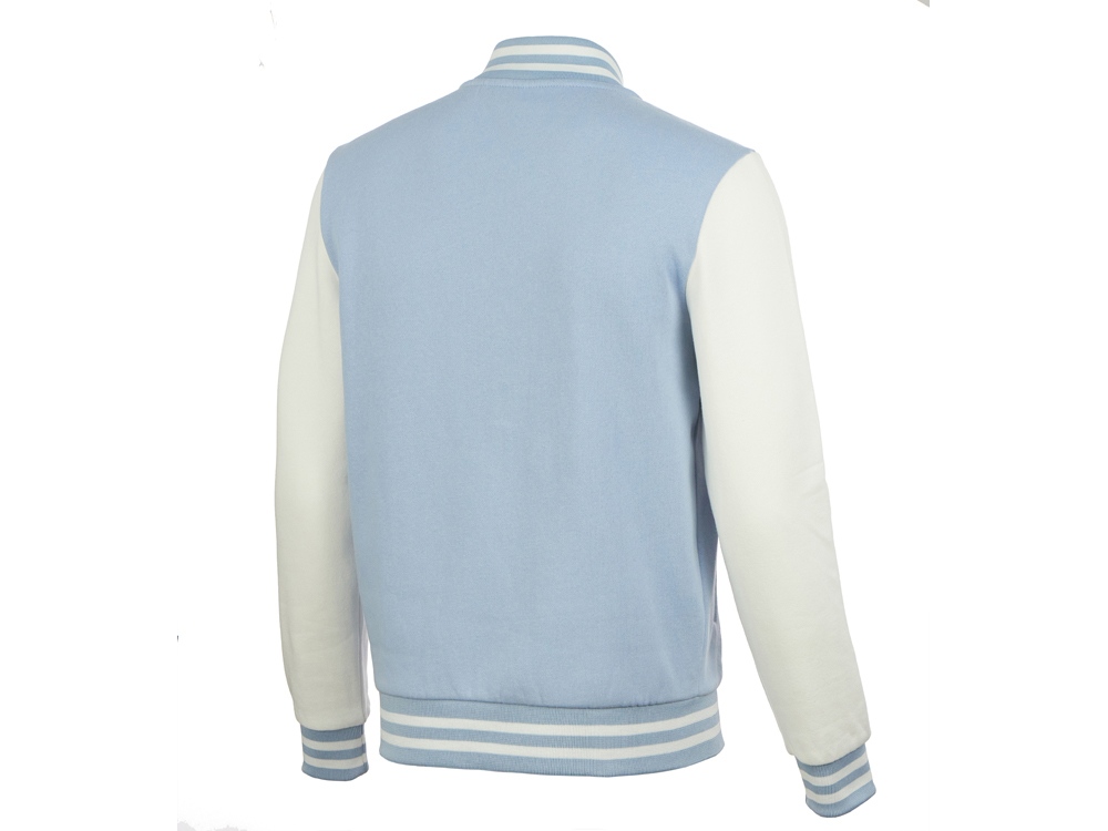 Бомбер Oxford, небесно-голубой/молочный, унисекс-10