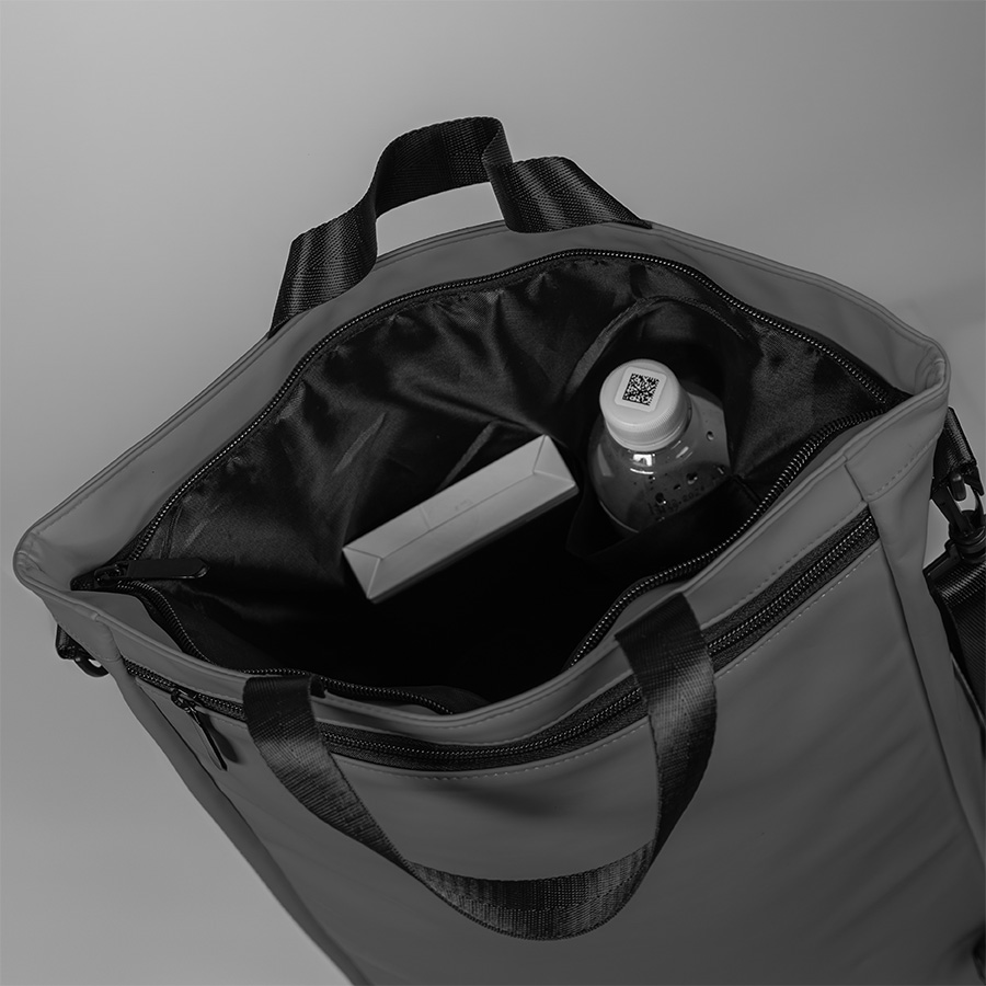 Рюкзак "Shop", серый, 42 х 39 х 13 см, 100% полиуретан, серый-5