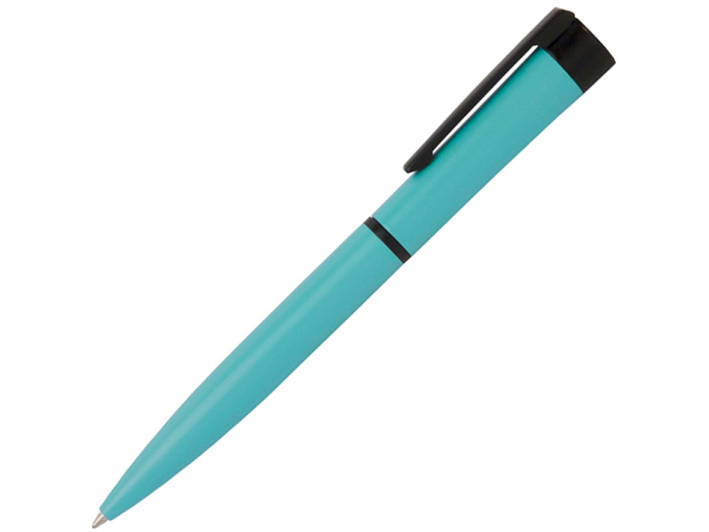 Ручка шариковая Pierre Cardin ACTUEL c поворотным механизмом, тиффани/черный-0
