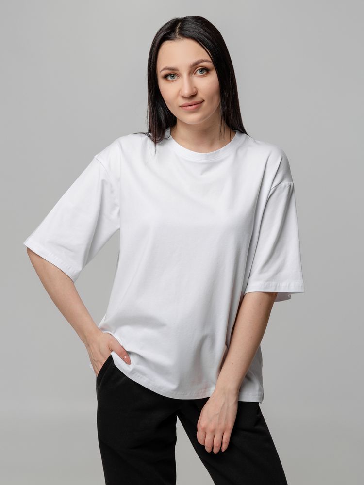 Футболка унисекс оверсайз Street Vibes, молочно-белая-4