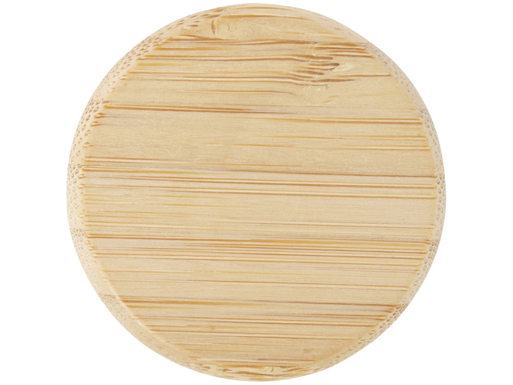 Стеклянная бутылка для воды Porto объемом 500 мл с силиконовой ручкой и бамбуковой крышкой - Синий-3