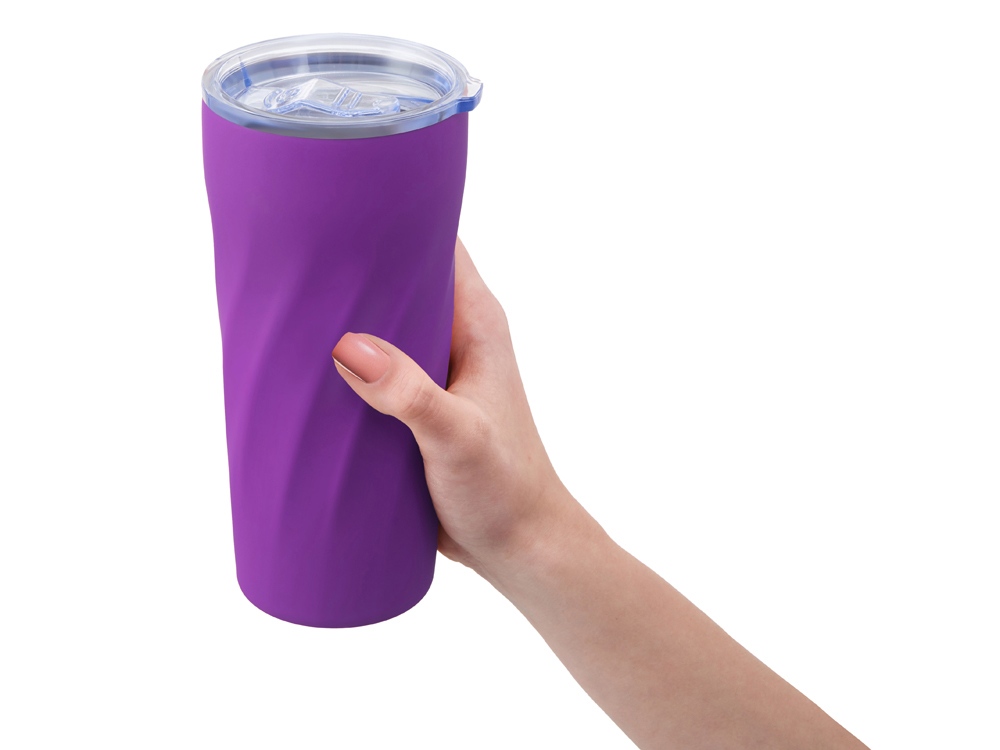 Подарочный набор FAMILY с термосом и термокружкой, фиолетовый-3