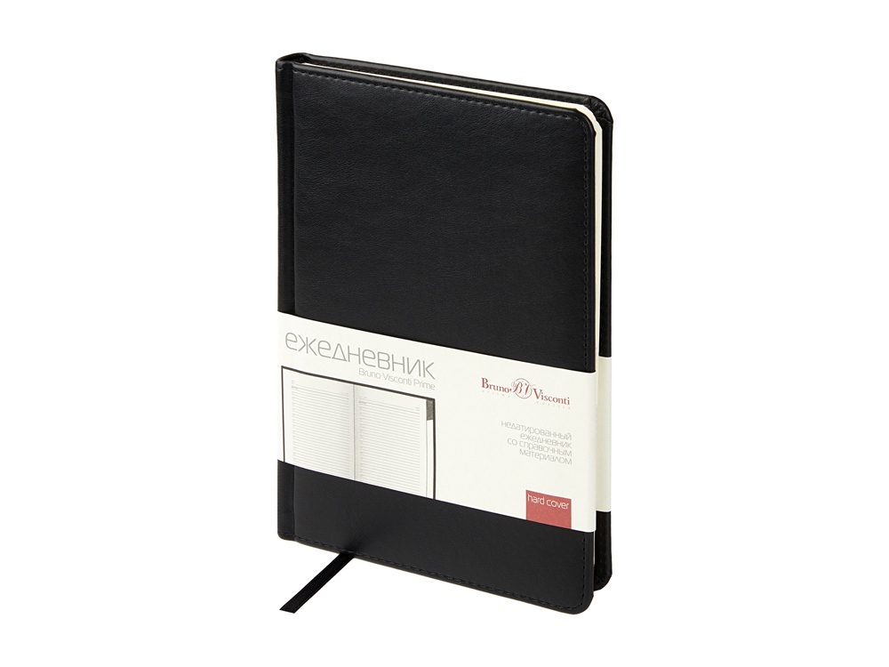 Ежедневник недатированный с индексами А5 Prime, черный-0