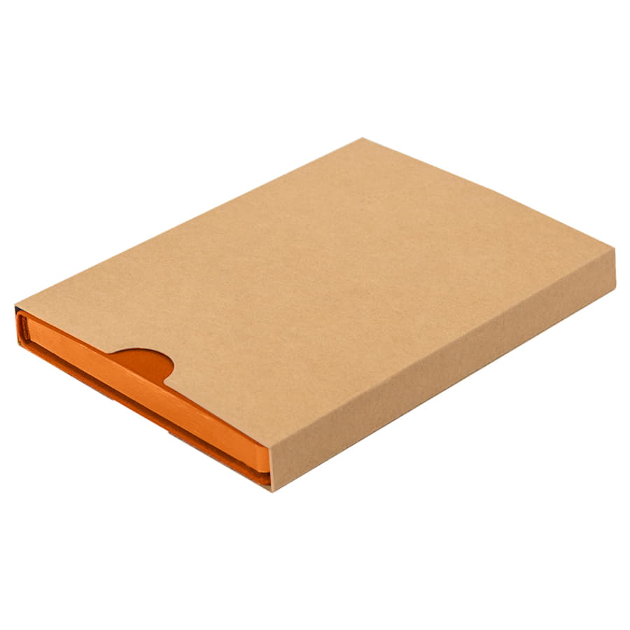 Ежедневник недатированный Pulpy, А5,  оранжевый, кремовый блок в линейку, оранжевый срез, оранжевый-8