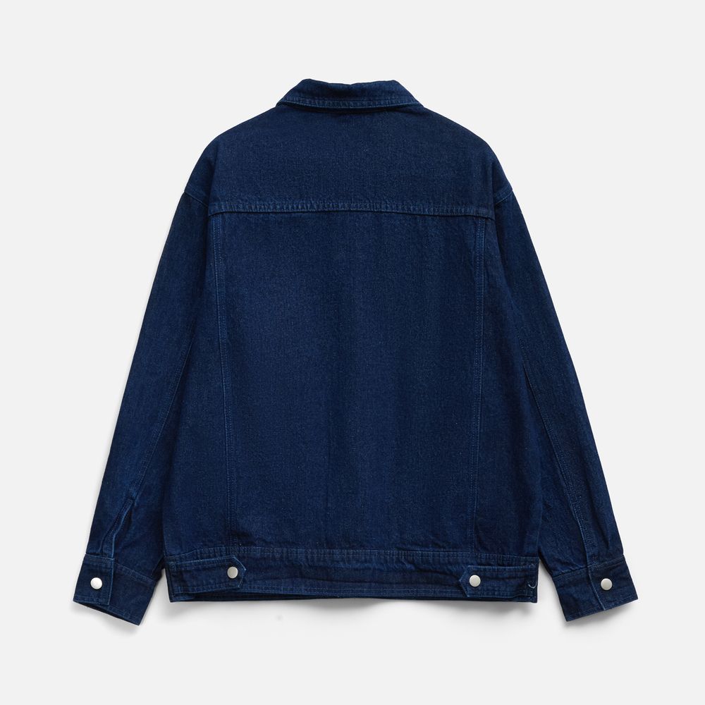 Куртка джинсовая O1, темно-синяя-1