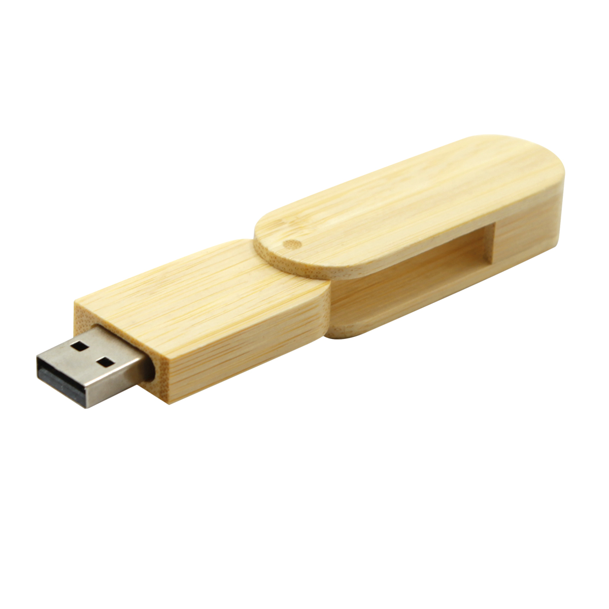 Флешка Green 16 Гб wooden color, Светло-коричневый-1