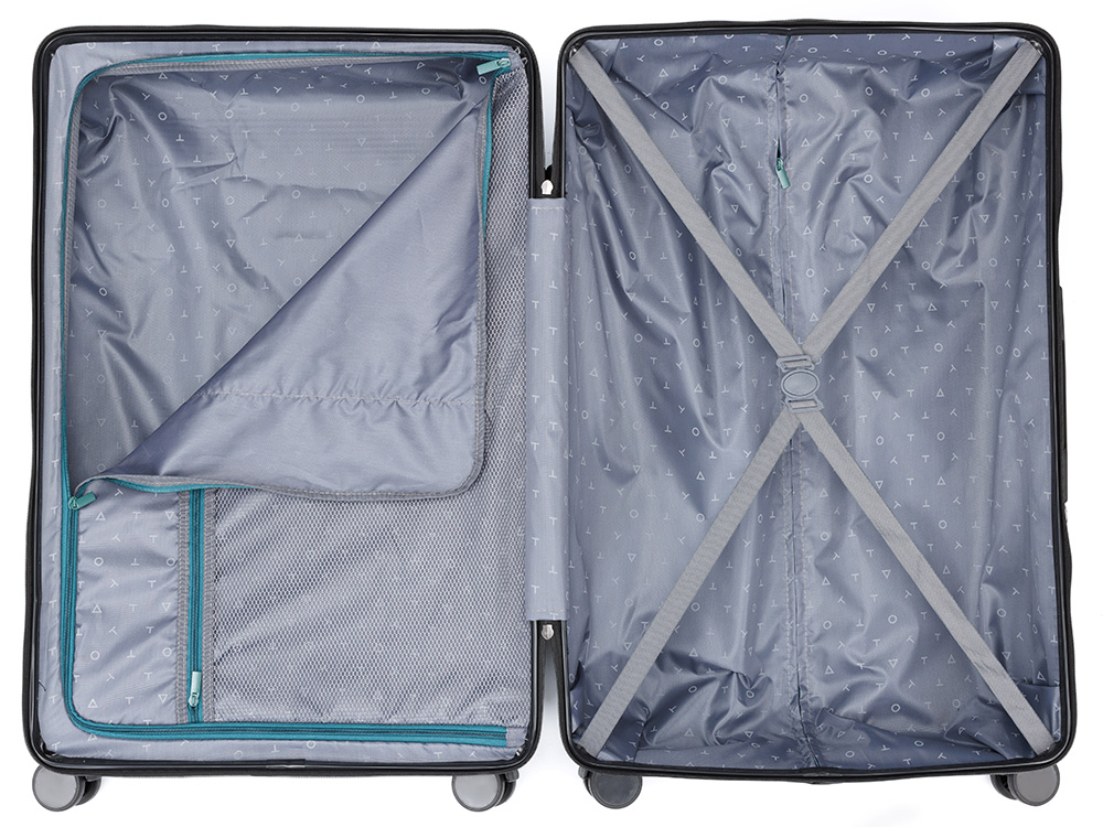 Чемодан TORBER Onego, зелёный, ABS-пластик, 79,5 х 51 х 29 см, 103 л-5