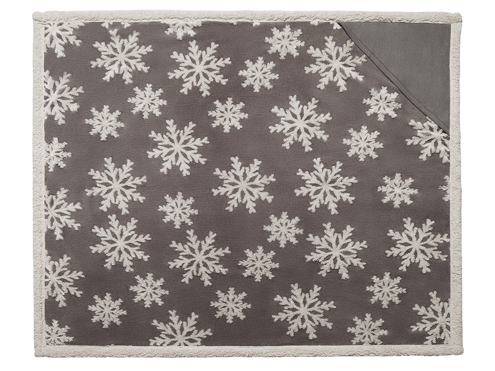 Плед Snowflake новогодний-2