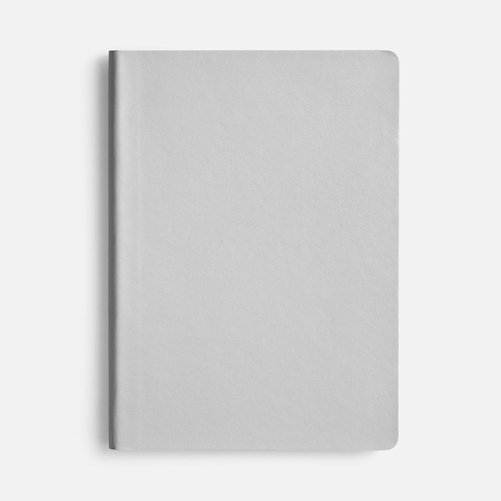 Блокнот Flex Shall ver.2, серебристый-2