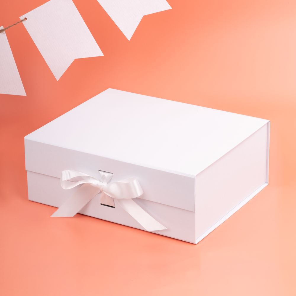 Коробка складная Rusetti, M, белая-3