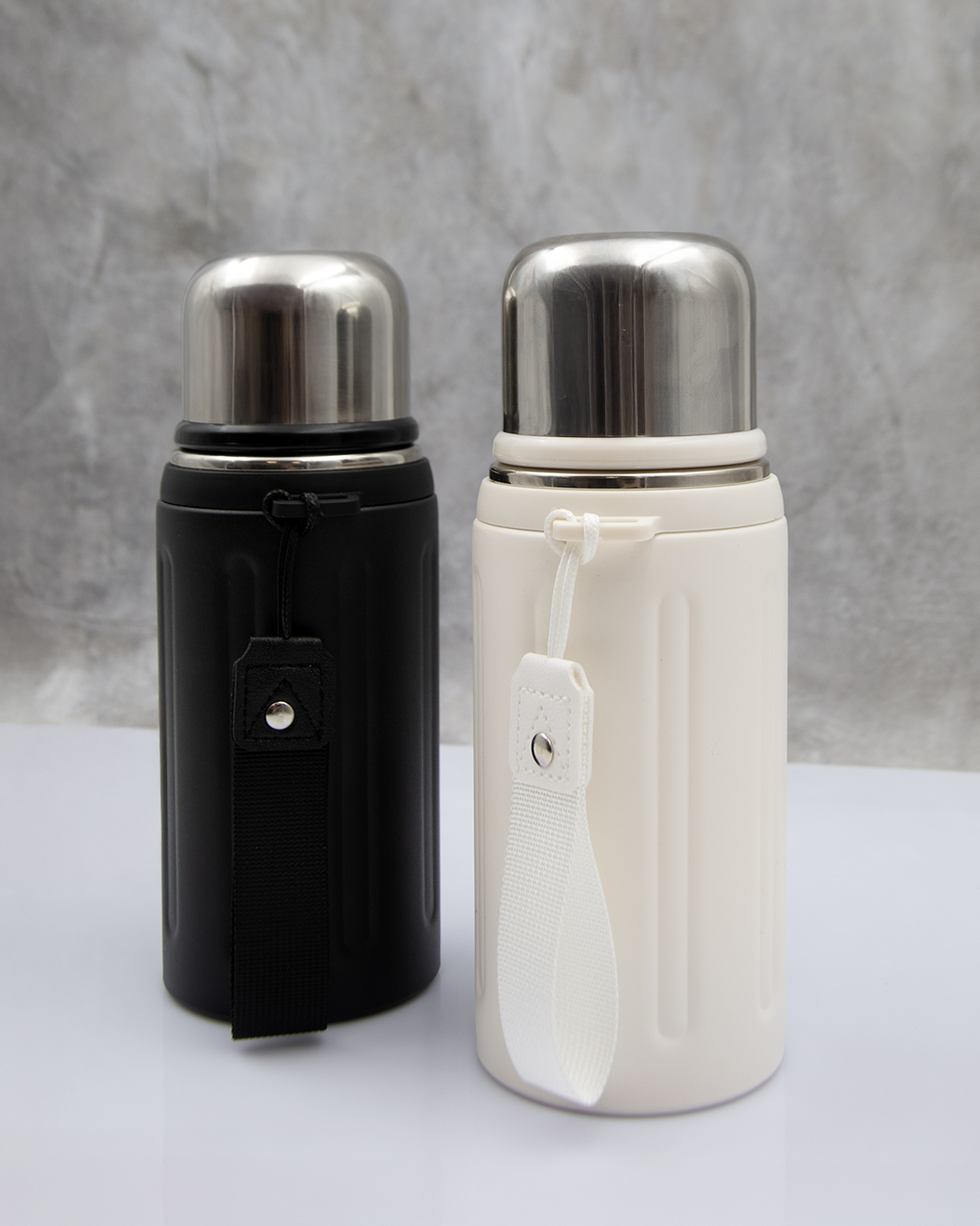 Термос Groove (слоновая кость)-9