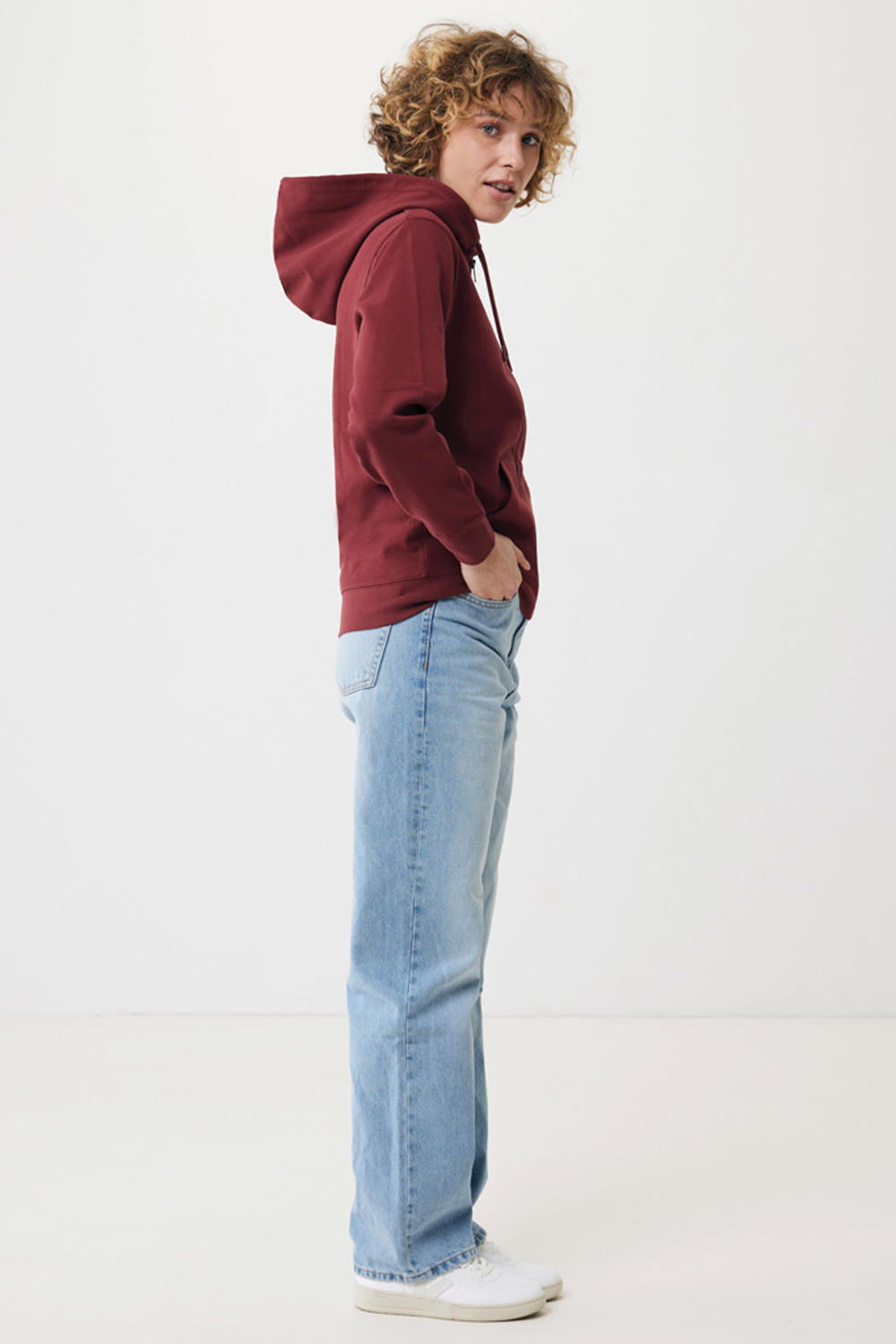 Худи на молнии Iqoniq Abisko из переработанного хлопка, унисекс, 340 г/м²-11