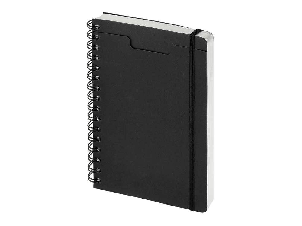 Ежедневник недатированный на гребне А5 Pragmatic, черный-0