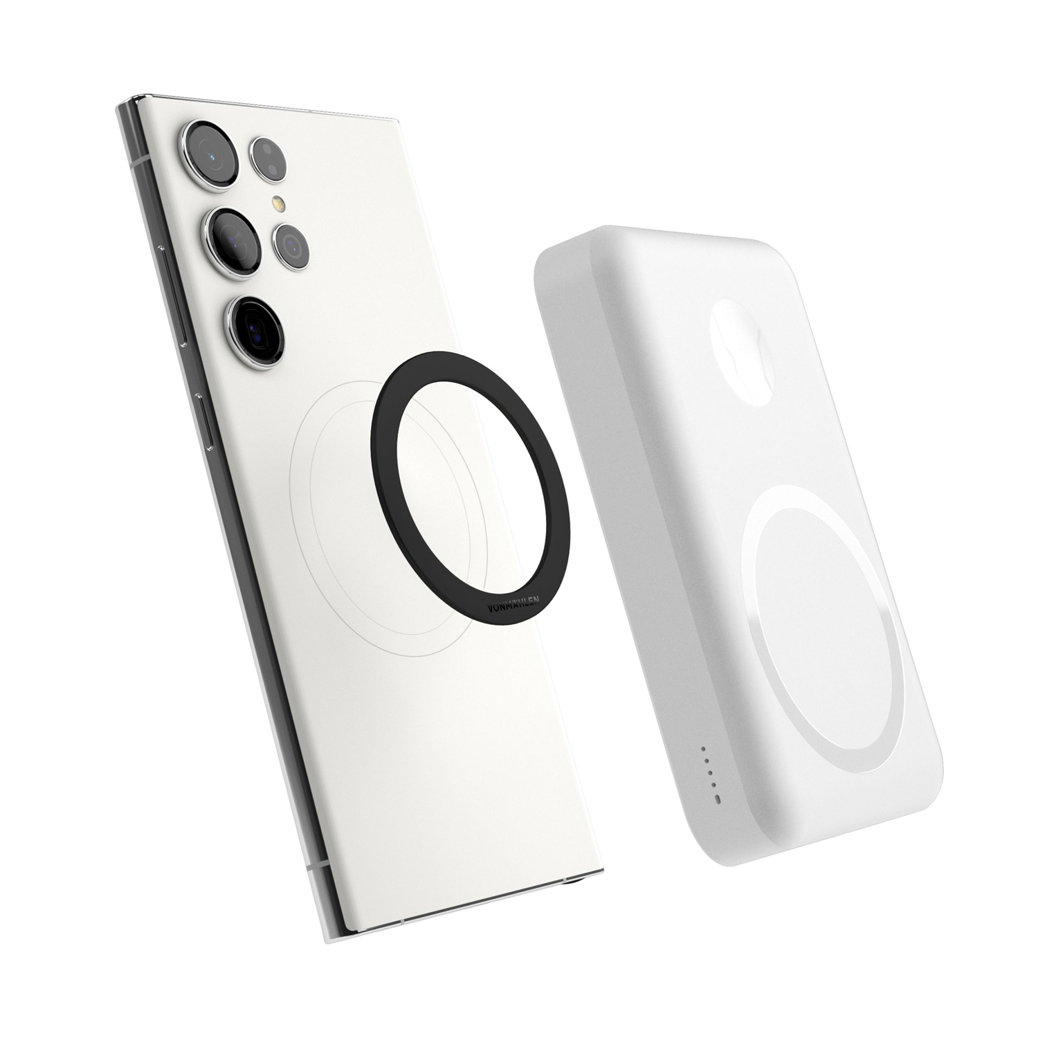 Магнитный внешний аккумулятор Allroundo Pro, 10 000 мАч, белый-5