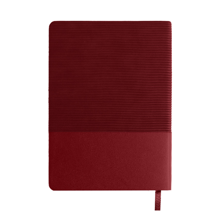 Ежедневник недатированный RIFF, красный, формат А5, блок в линейку, красный-2