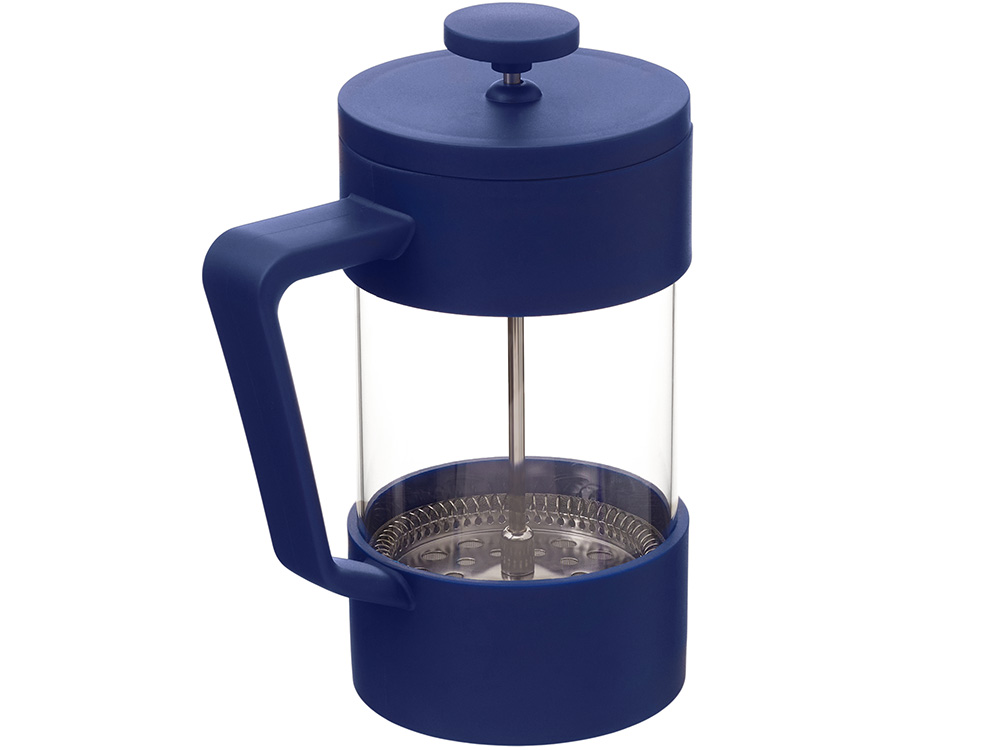 Пластиковый френч-пресс Intense, 600мл, темно-синий-2