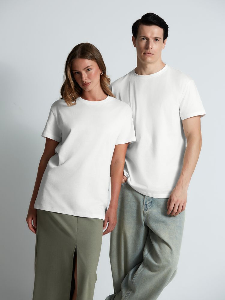 Футболка унисекс T-Bolka 160, белая (белоснежная)-9