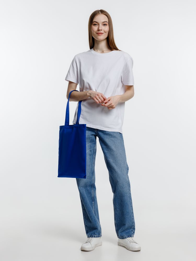 Холщовая сумка Strong 210, синяя-4