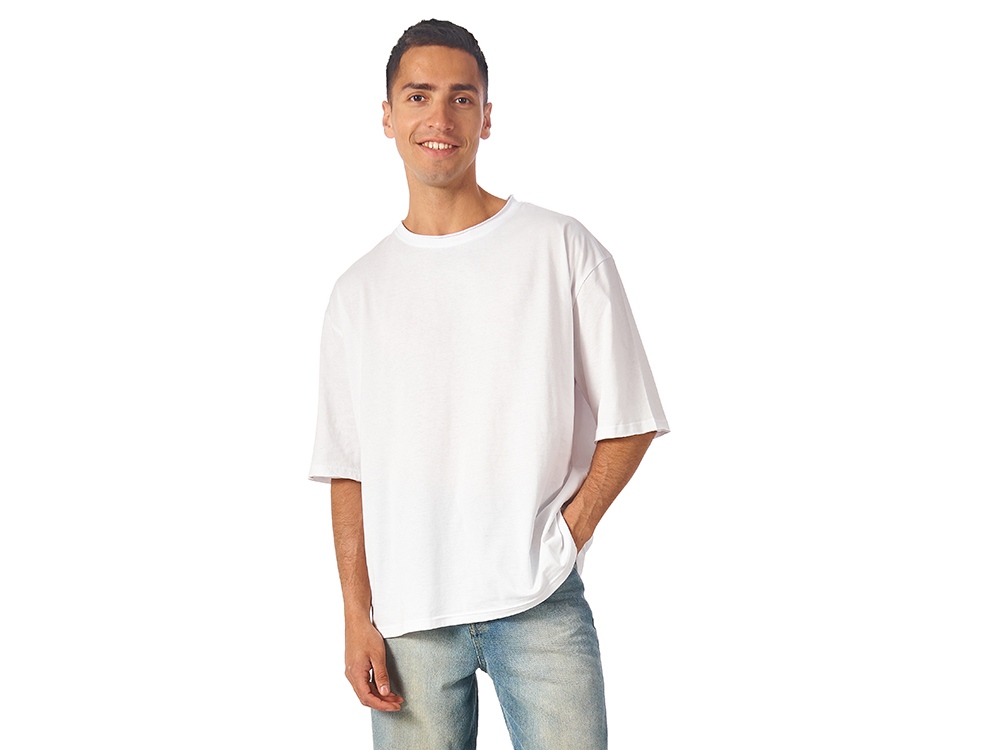 Футболка оверсайз Liyon унисекс, белый-1