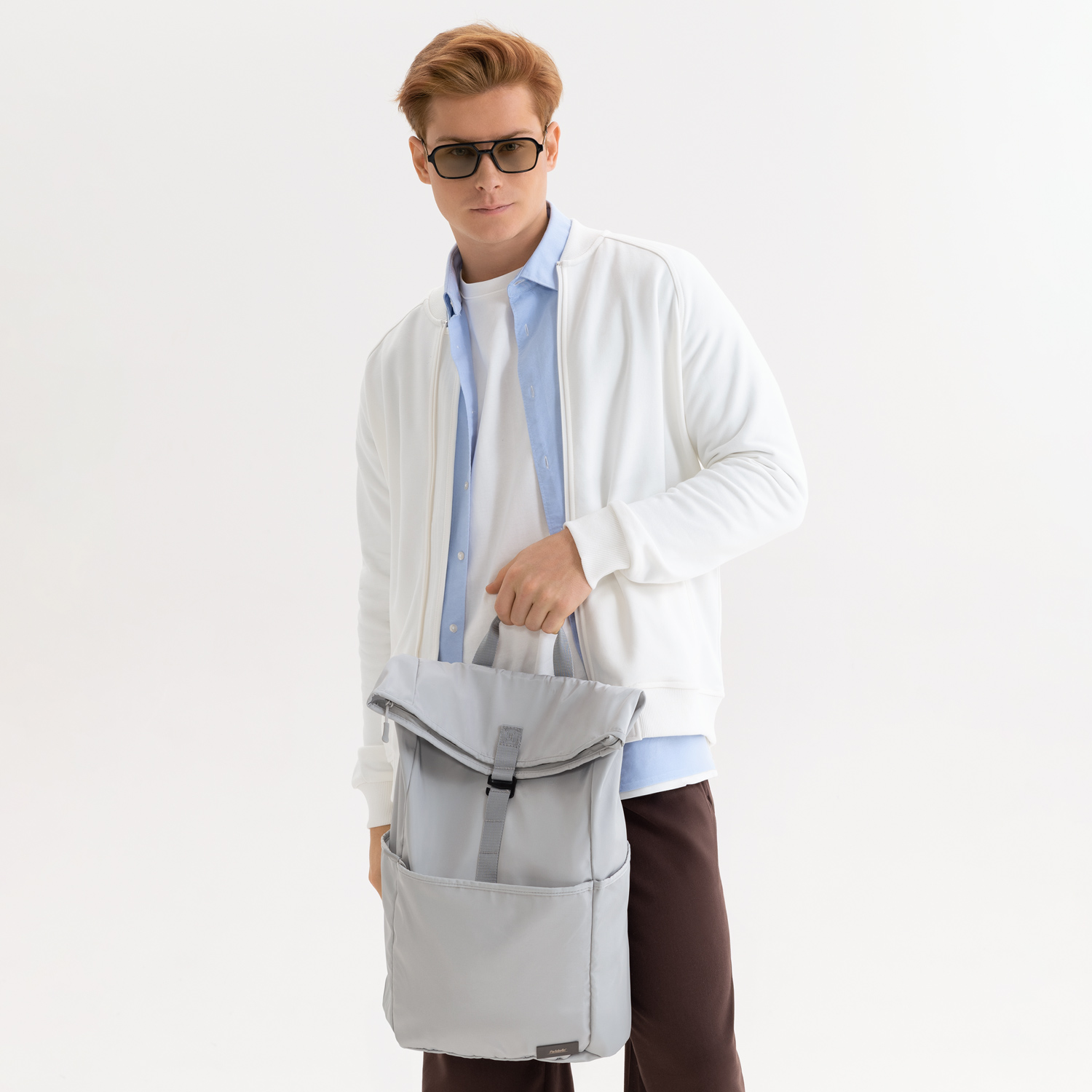 Толстовка на молнии, унисекс TORRES белая-5