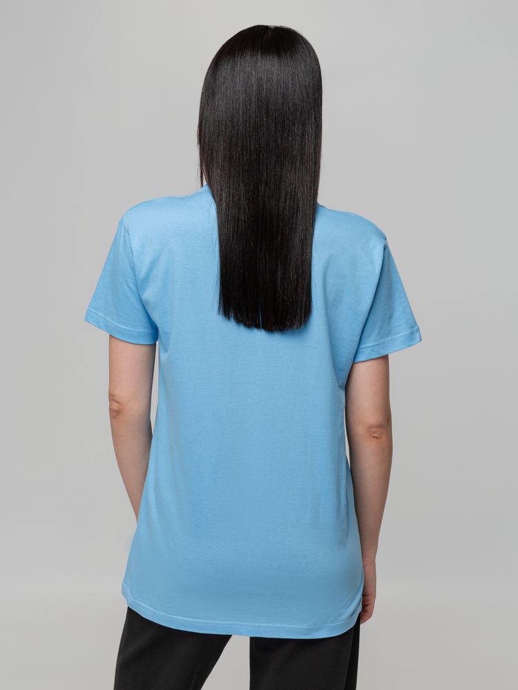 Футболка унисекс T-bolka 140, голубая-5