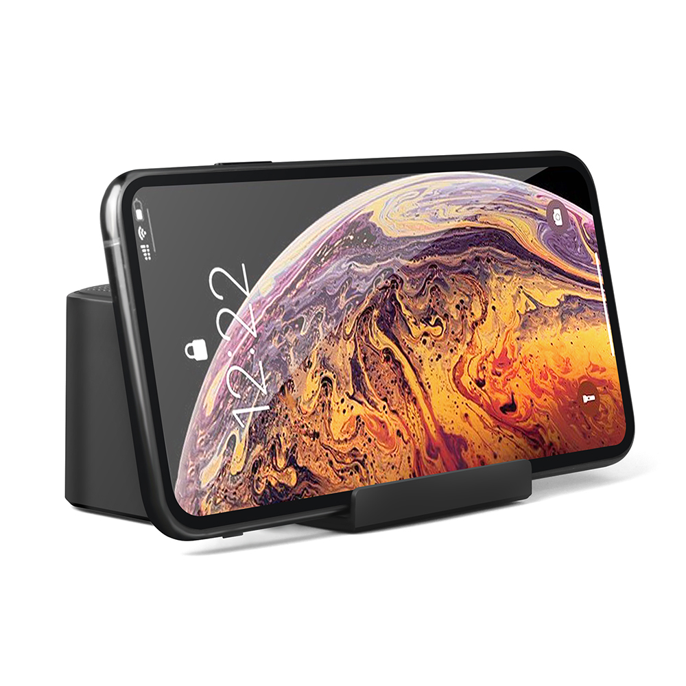 Беспроводная колонка Riffle с подсветкой гравировки, Черный-5