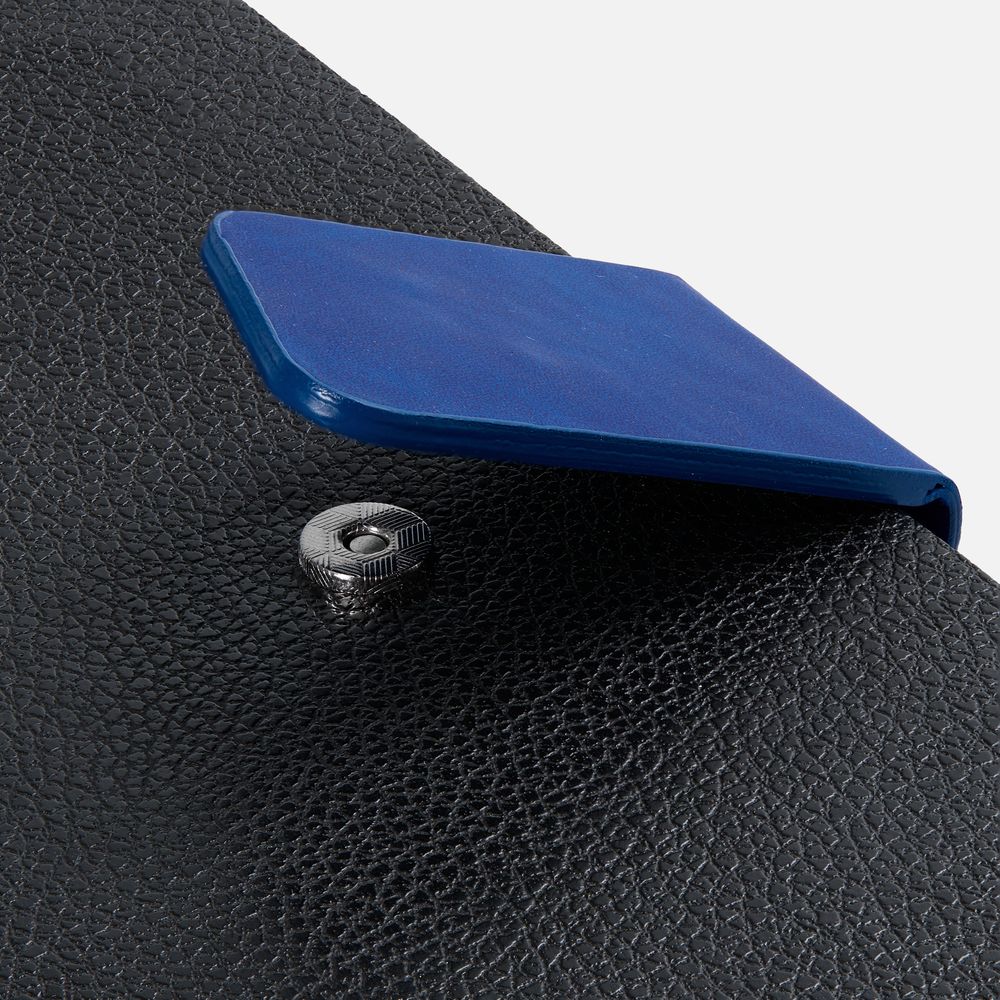 Ежедневник Boom, недатированный, черный с ярко-синий-3