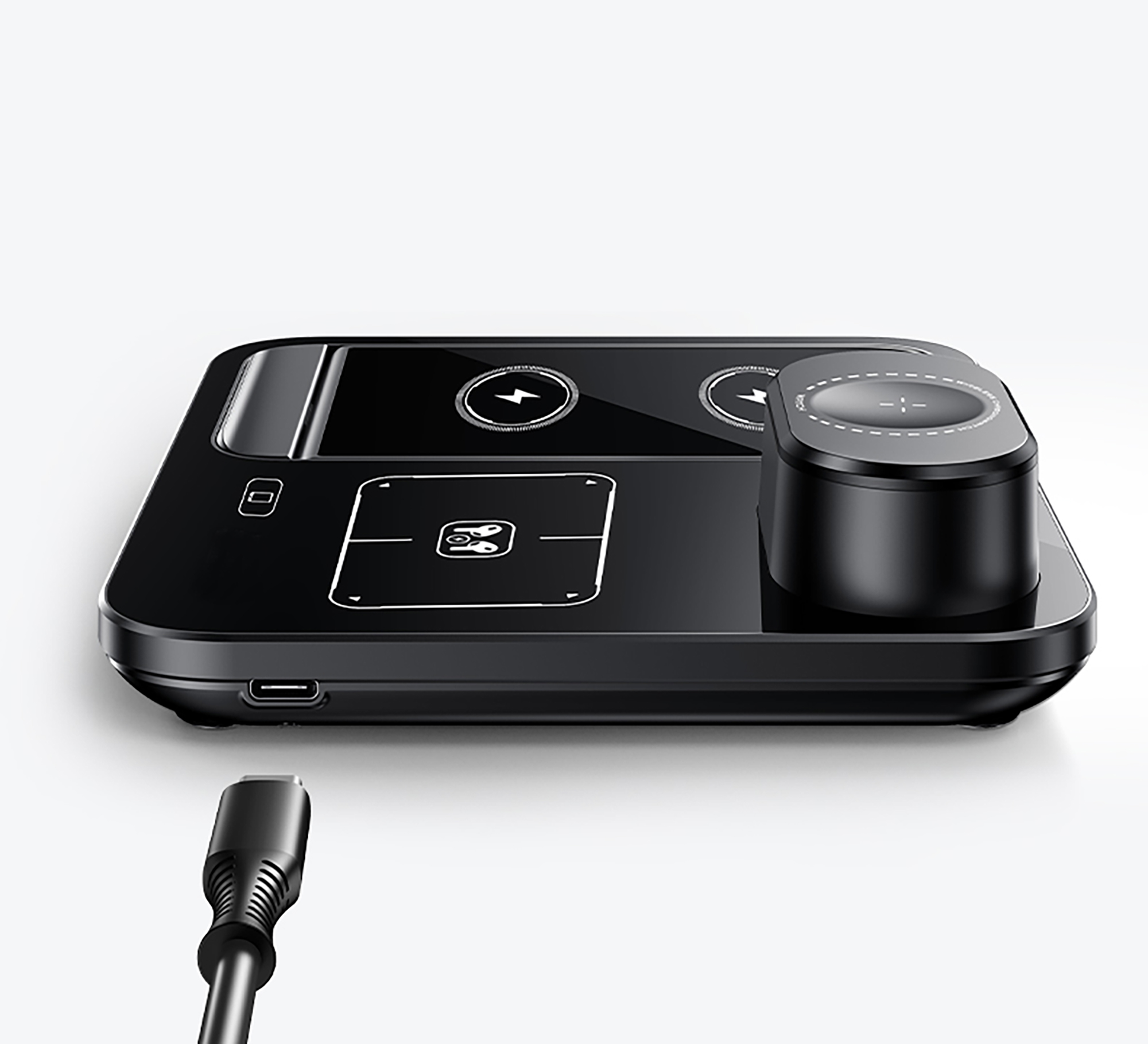 Беспроводная (15W) зарядная станция "Lift" с сенсорным подъёмным механизмом-1