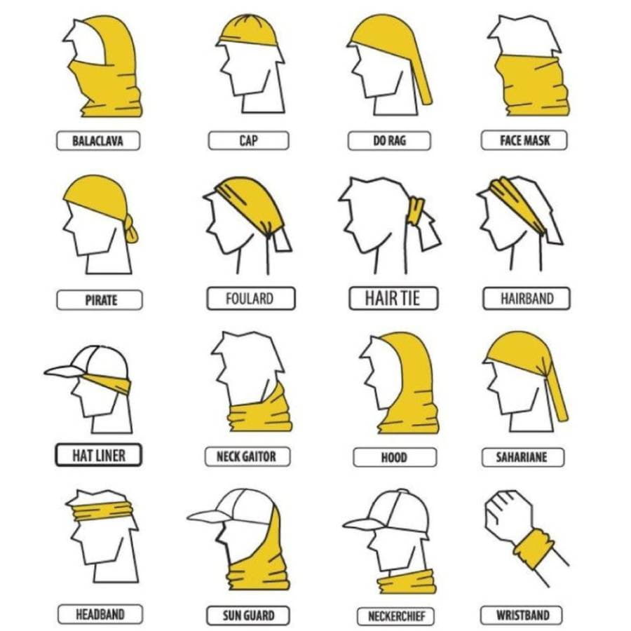 Шарф-бандана HAPPY TUBE, желтый-1