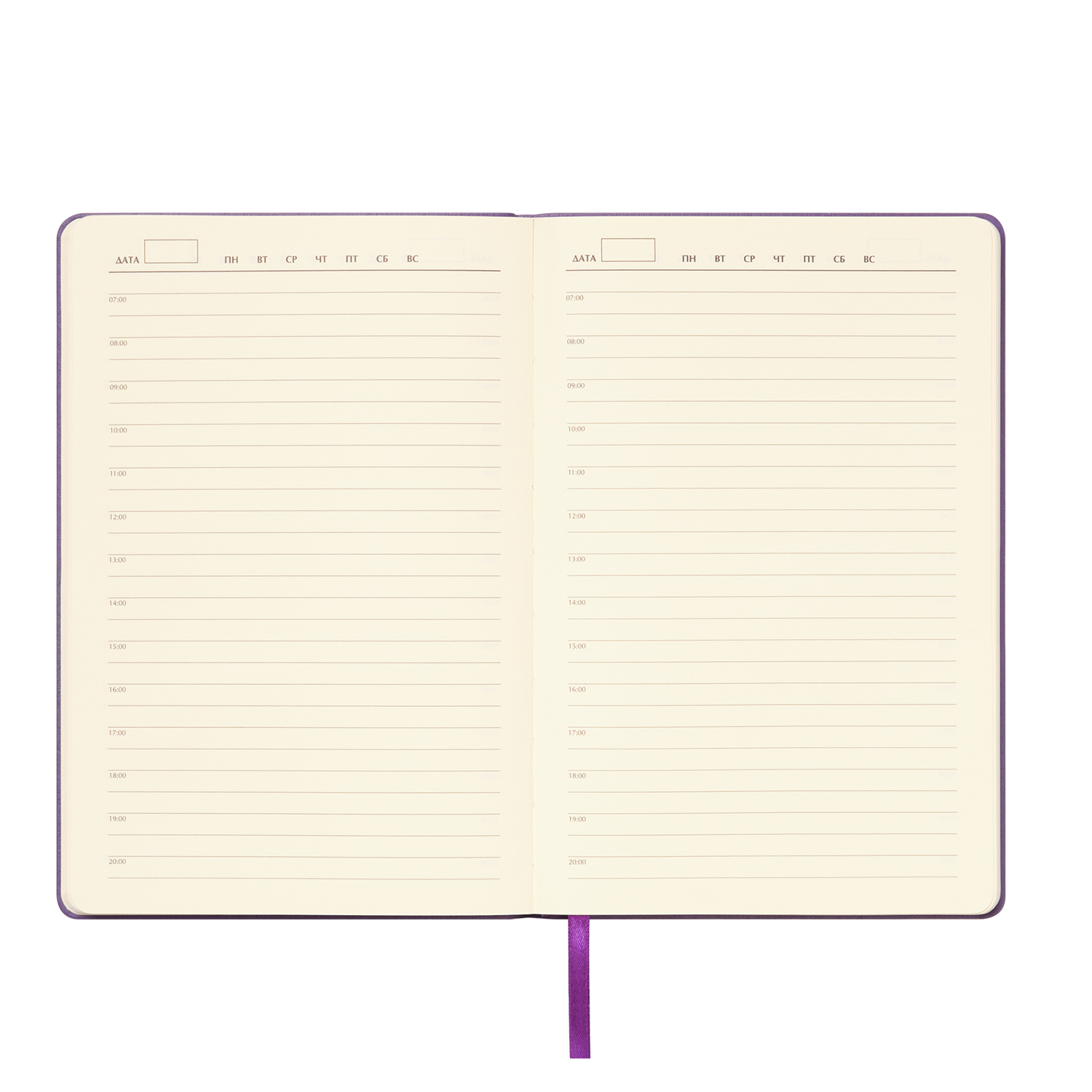 Ежедневник Spark недатированный, фиолетовый (с упаковкой, со стикерами)-6