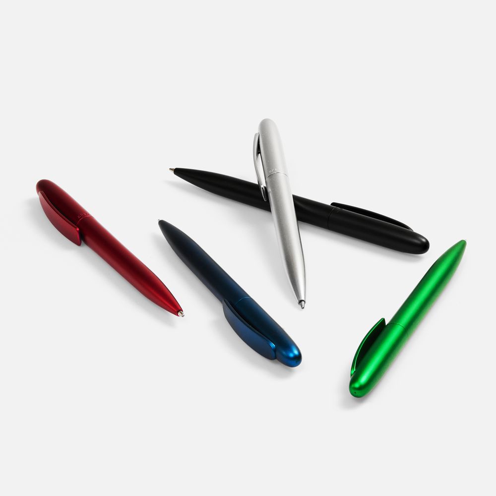 Ручка шариковая Moor Silver, красный металлик-2