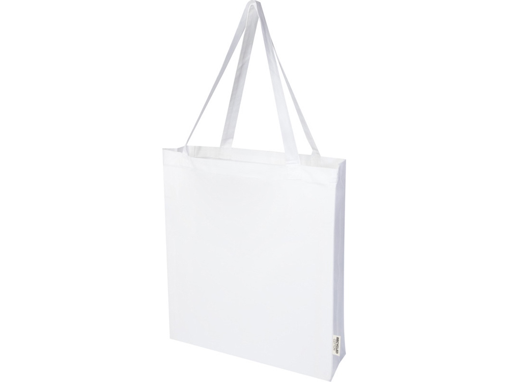 Madras эко- сумка с ластовицей из переработанного хлопка, сертифицированного согласно GRS, плотностью 140 г/м² - Белый-0